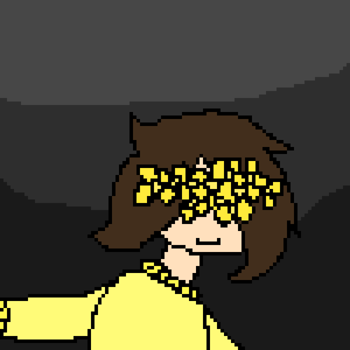 Pixilart - Flowerfell Frisk by blackaesthetic