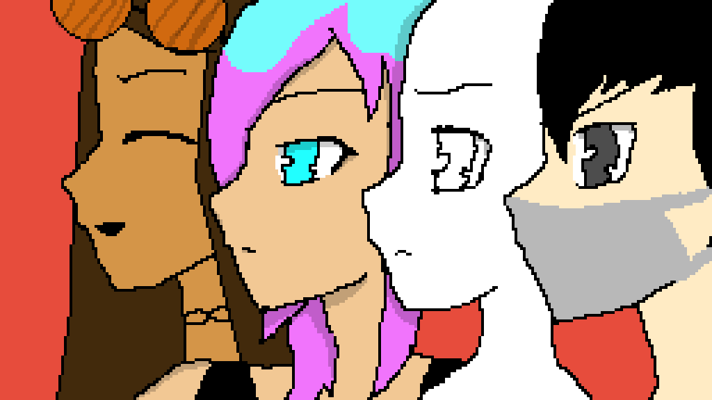Pixilart - the squad (collab) by arabianprincxss