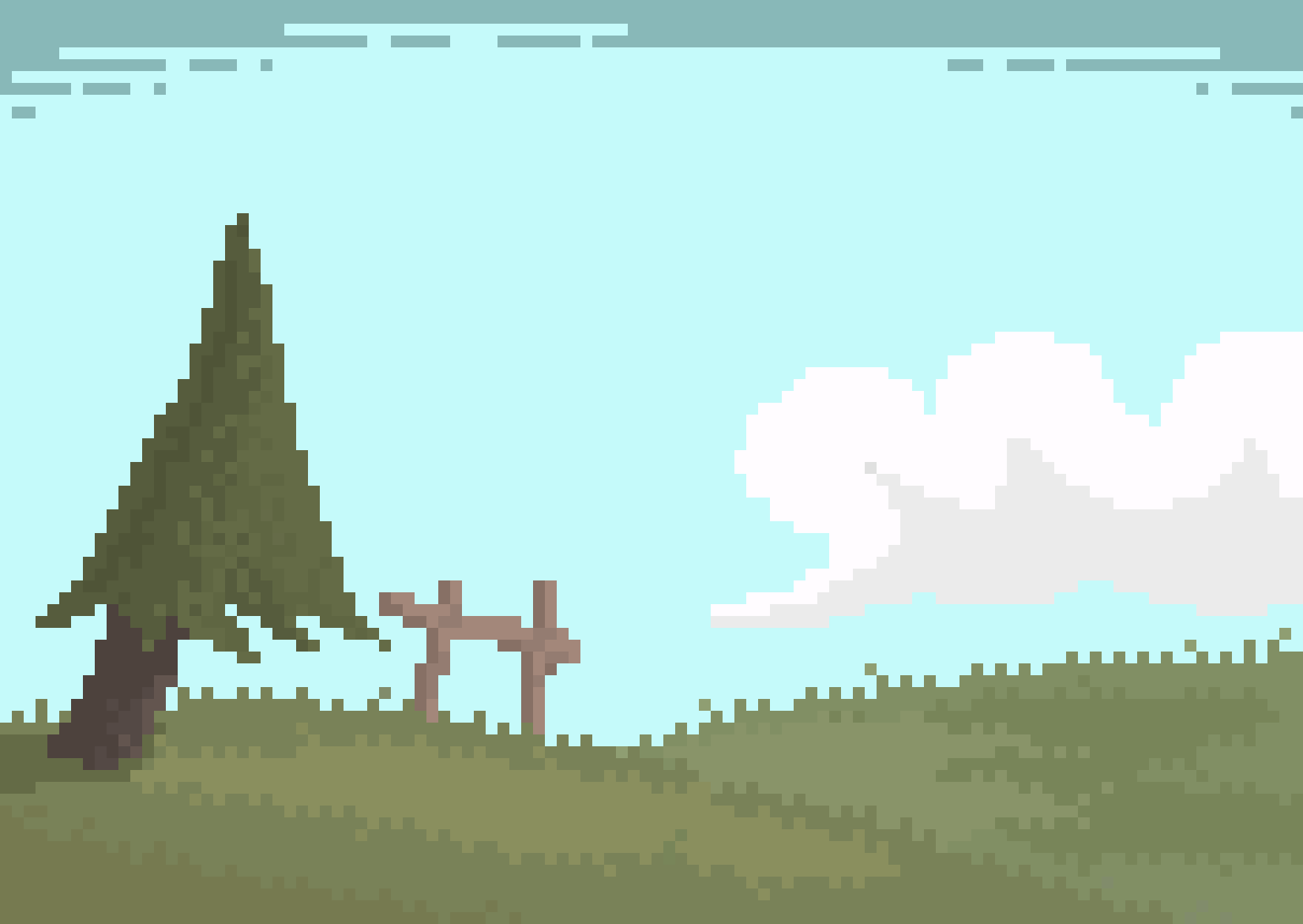 Pixilart - meadow by Cheddarran
