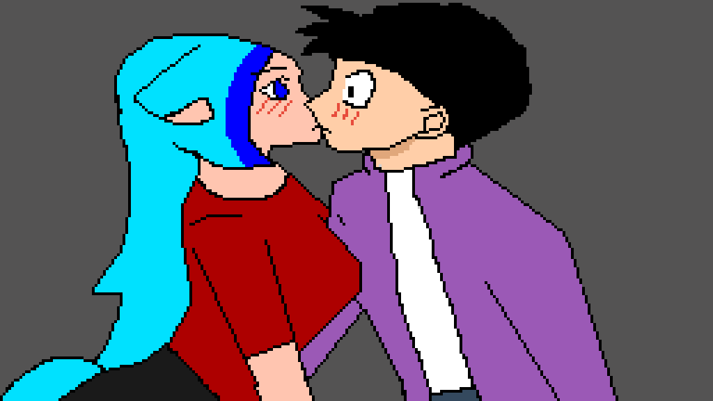 Pixilart - Anime Couple Collab 2 by SonKumi