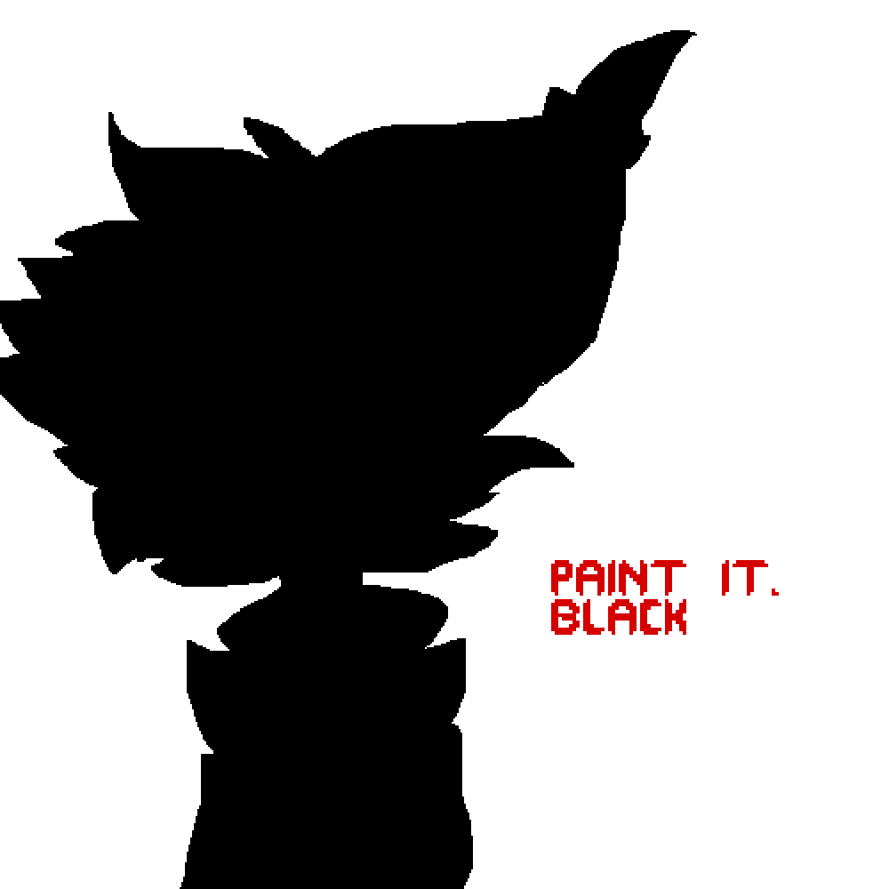 Pixilart Paint it, black wip by ShirMogo9640