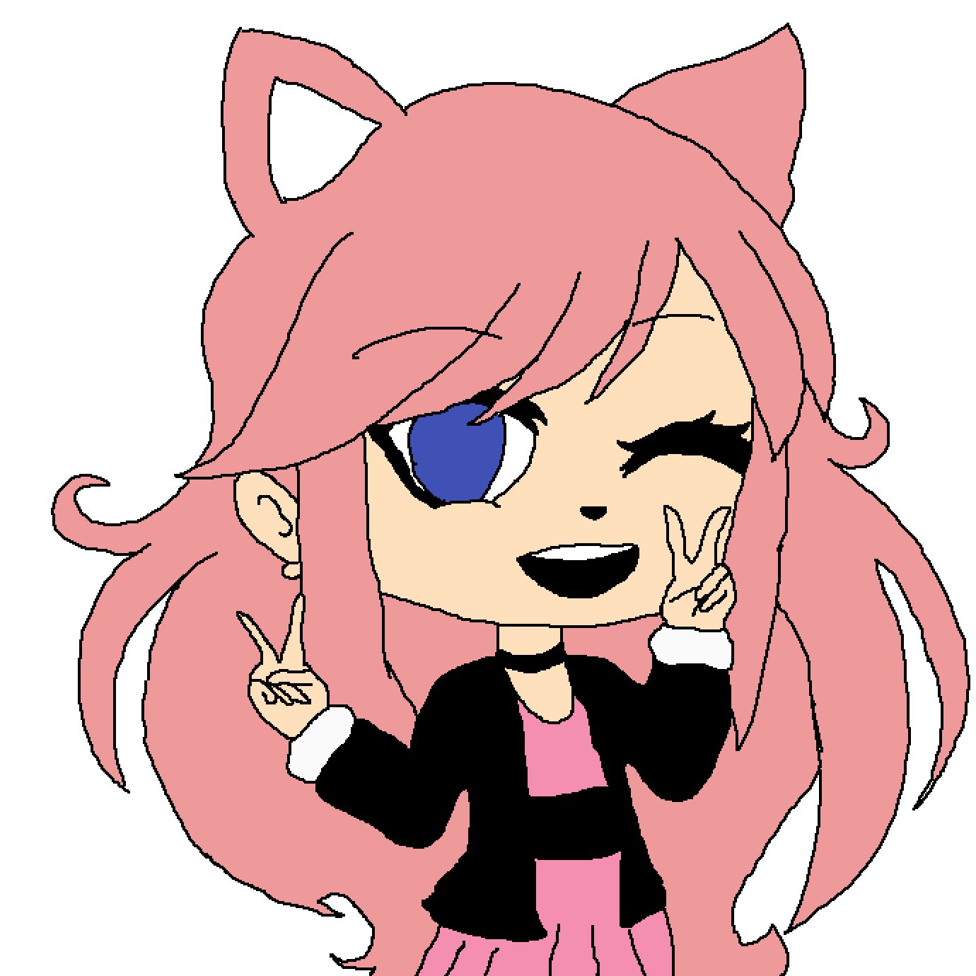 Editing Gacha girl Free online pixel art drawing tool Pixilart