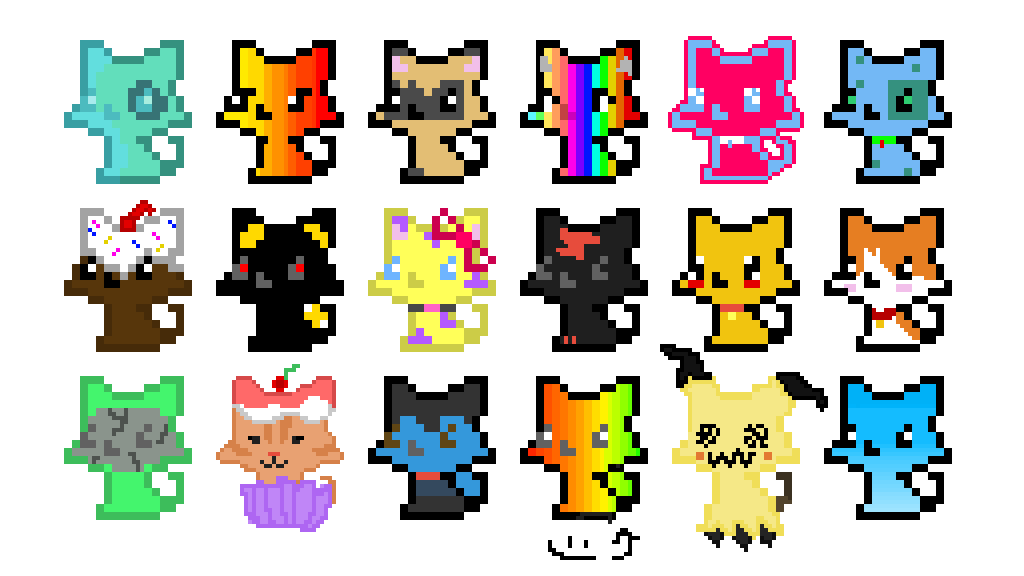 Editing Cat Collab - Free online pixel art drawing tool - Pixilart
